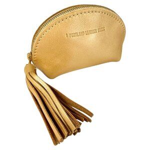 Portland Leather Goods Premium Champagne Taco Tassel Pouch - Brand New